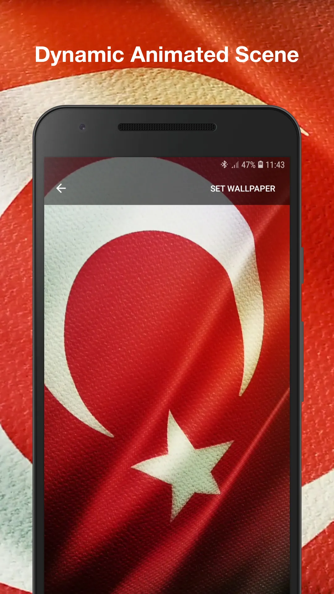 3d Turkey Flag Live Wallpaper | Indus Appstore | Screenshot