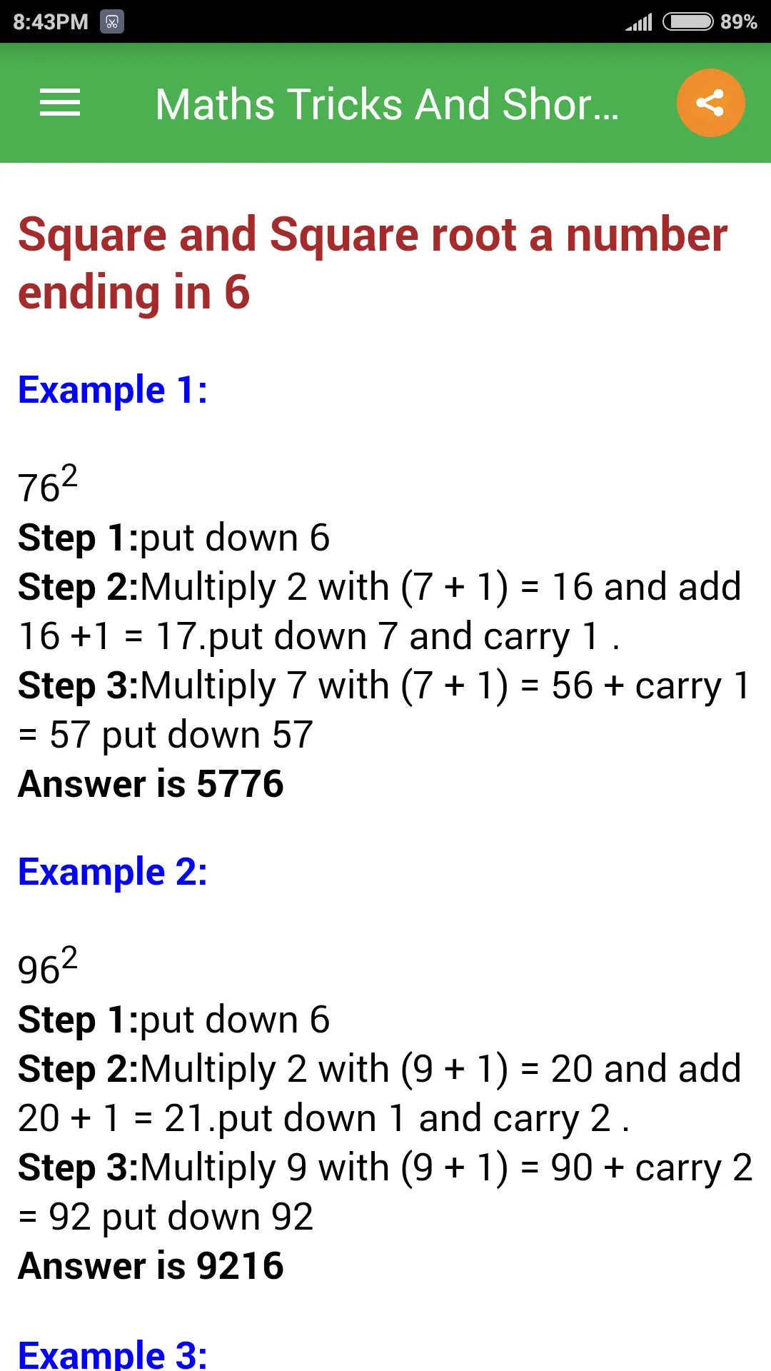 Maths Tricks And Shortcuts | Indus Appstore | Screenshot