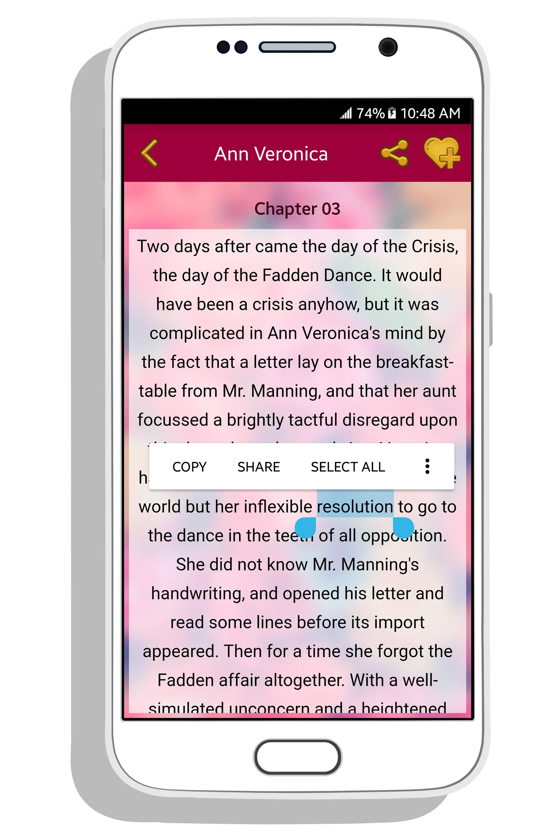 English Romantic Novels | Indus Appstore | Screenshot