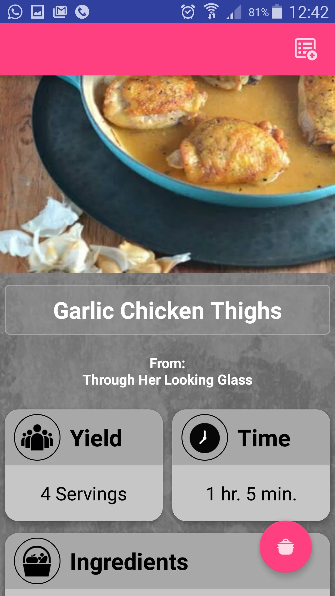 Great Recipes | Indus Appstore | Screenshot