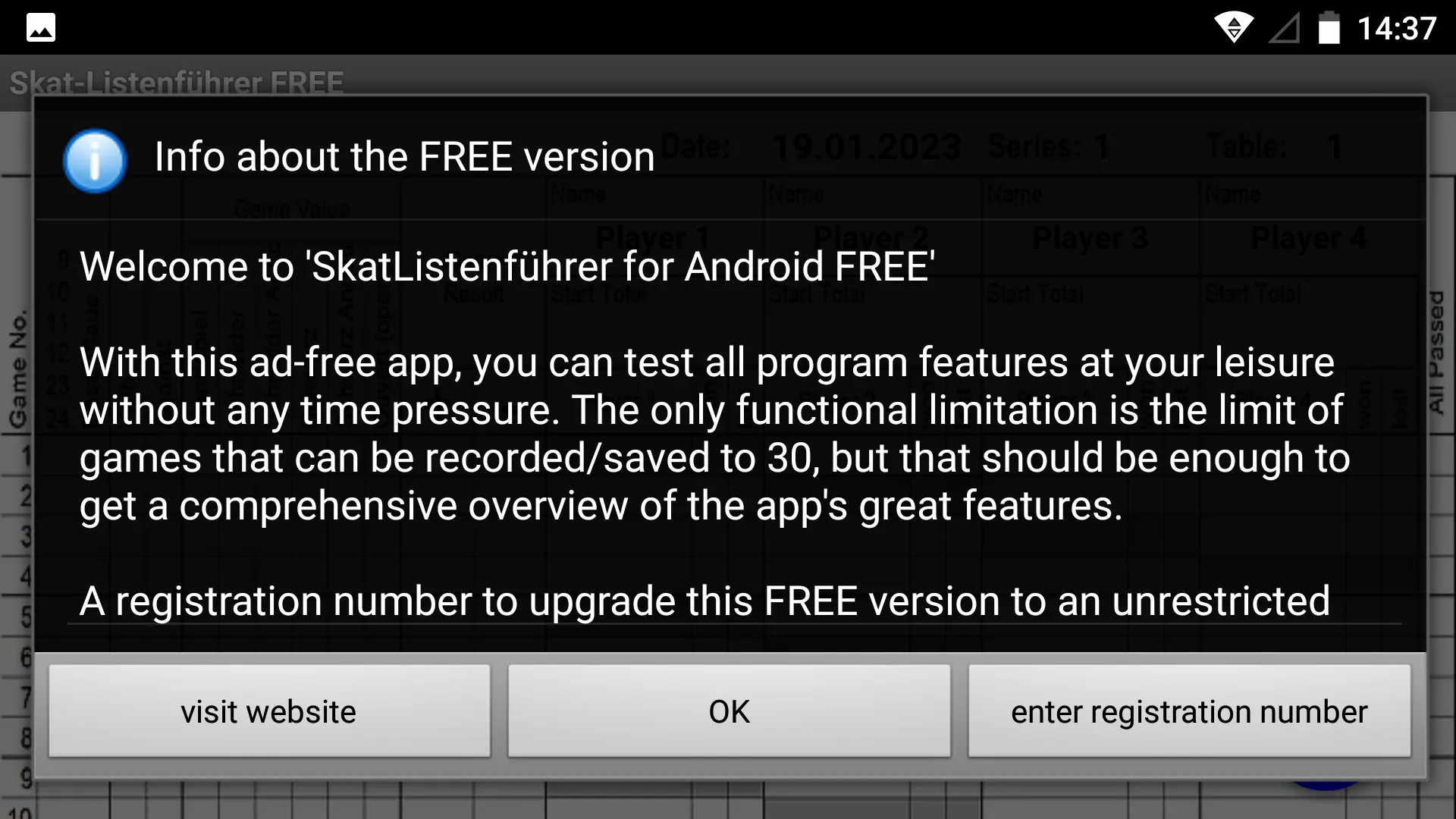 Skat-Listenführer | Indus Appstore | Screenshot