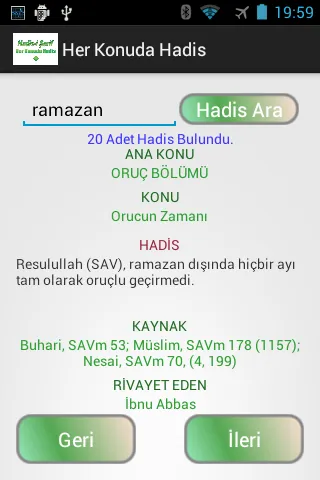 Her Konuda Hadis | Indus Appstore | Screenshot