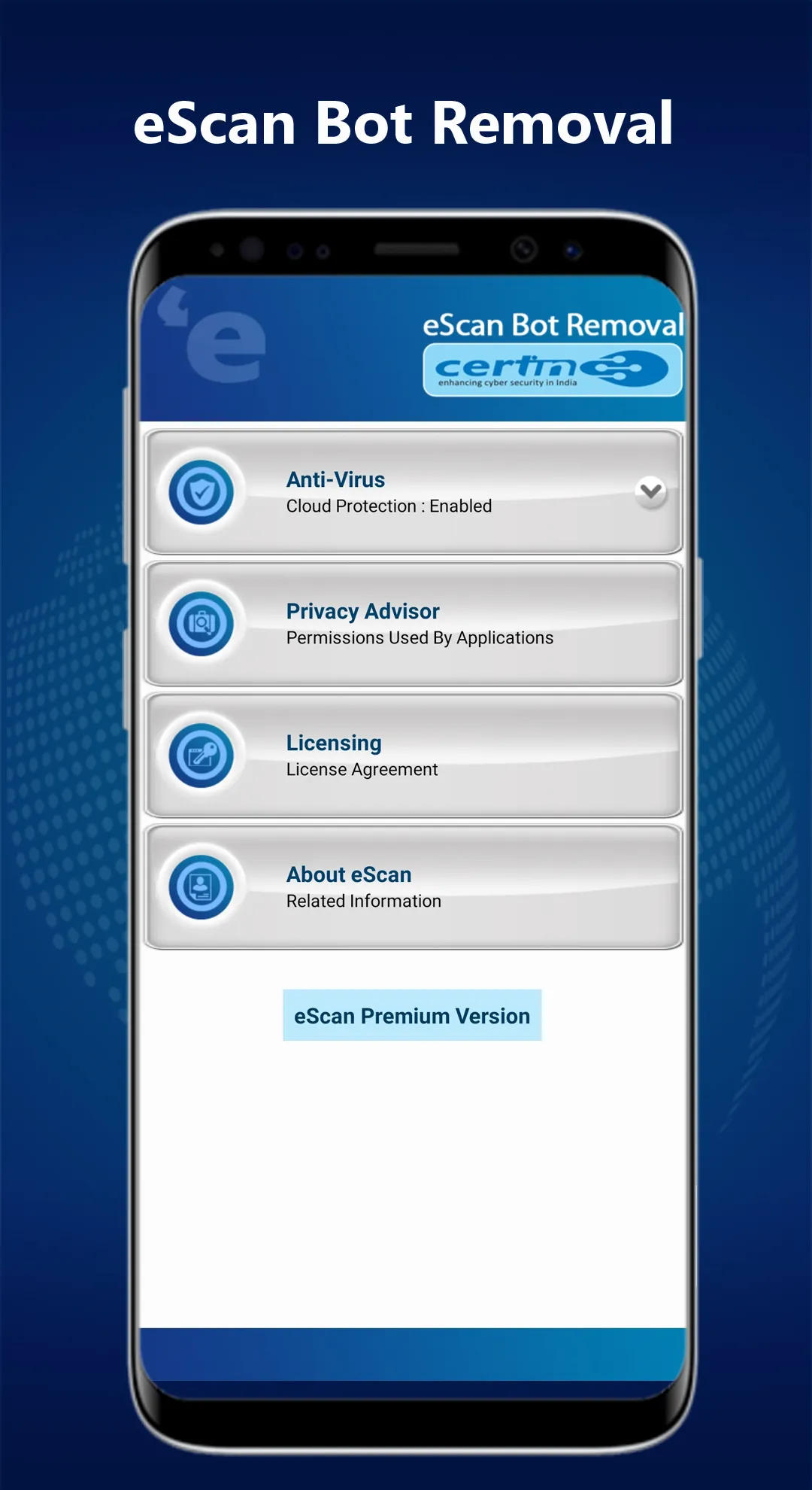 eScan CERT-In Bot Removal | Indus Appstore | Screenshot