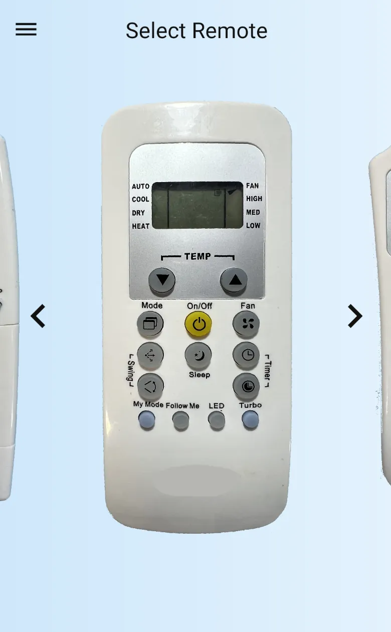 Remote for Carrier AC | Indus Appstore | Screenshot