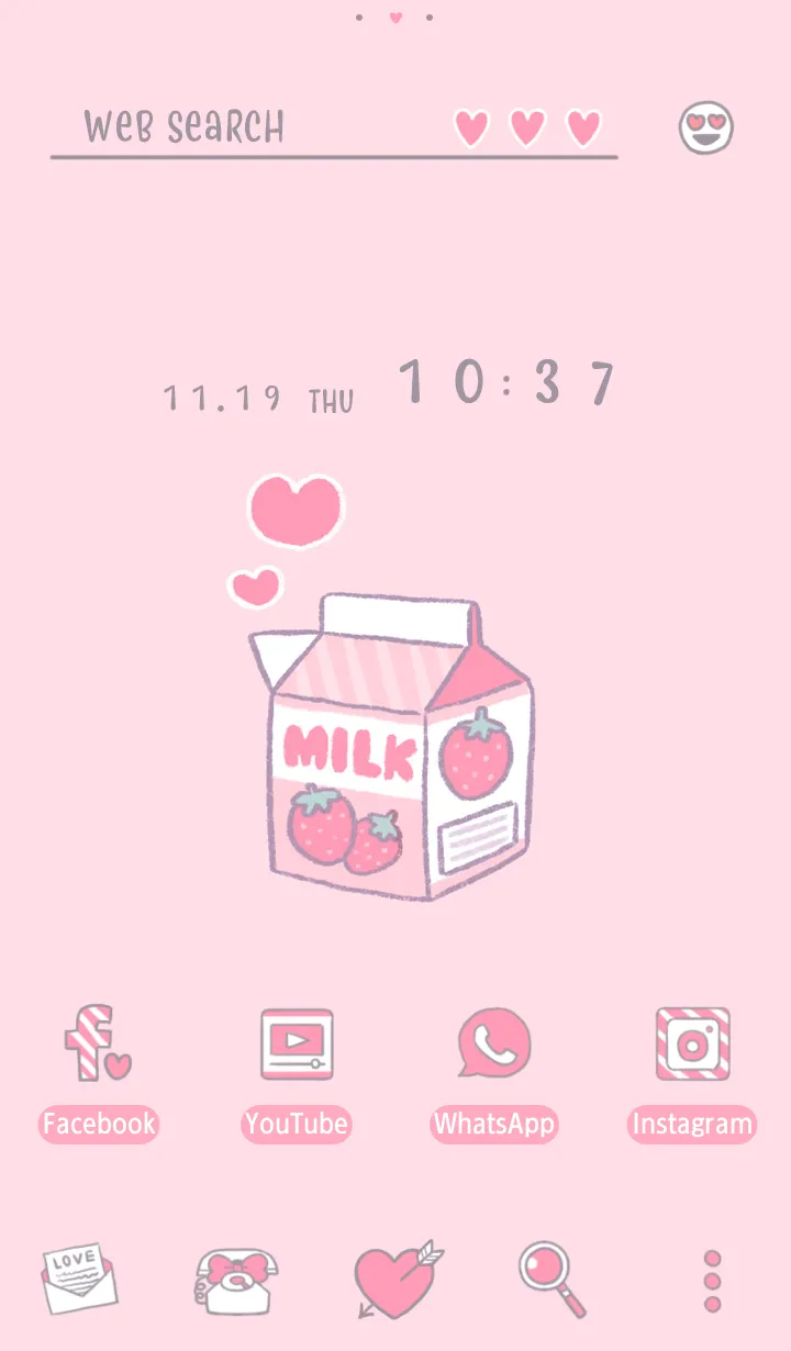 Hearty Milk Theme +HOME | Indus Appstore | Screenshot