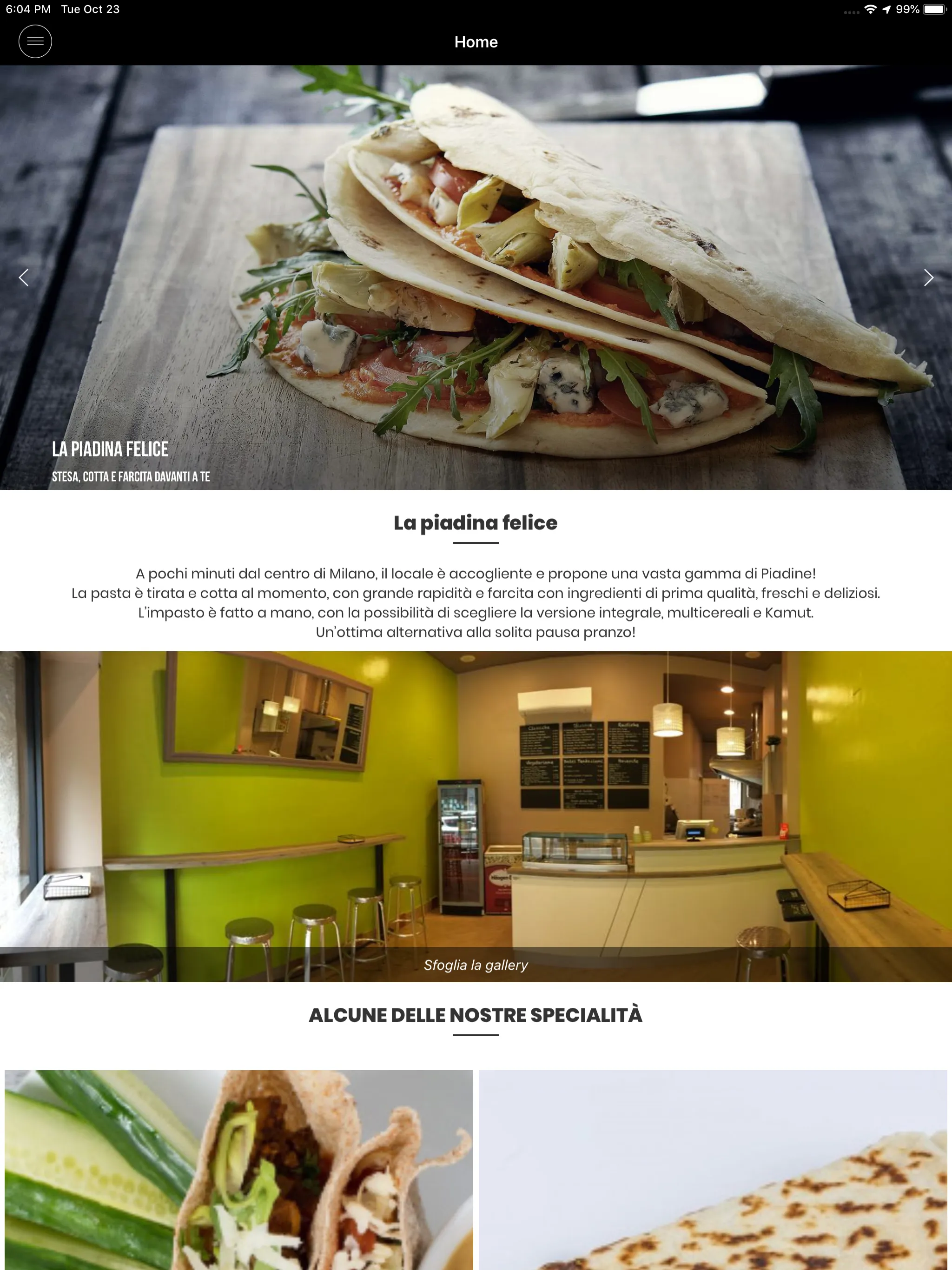 La Piadina Felice | Indus Appstore | Screenshot