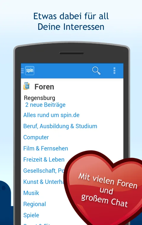 spin.de German Chat-Community | Indus Appstore | Screenshot