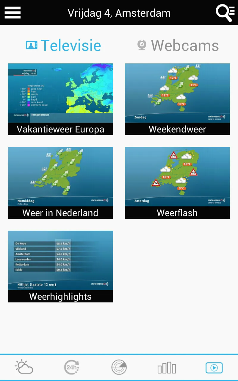 Weather for the Netherlands | Indus Appstore | Screenshot