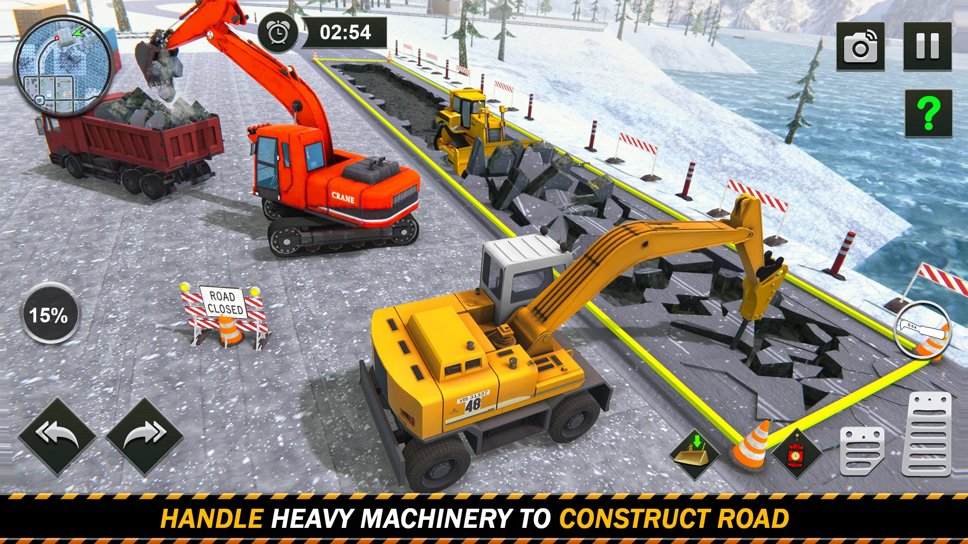 Snow Offroad Construction Game | Indus Appstore | Screenshot