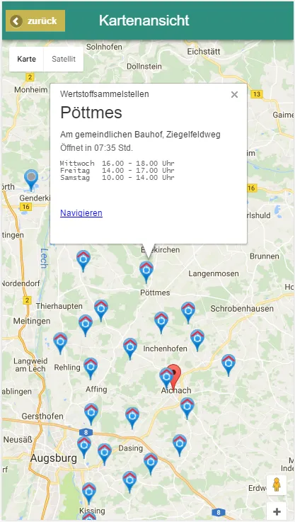 Aichach-Friedberg Abfall-App | Indus Appstore | Screenshot