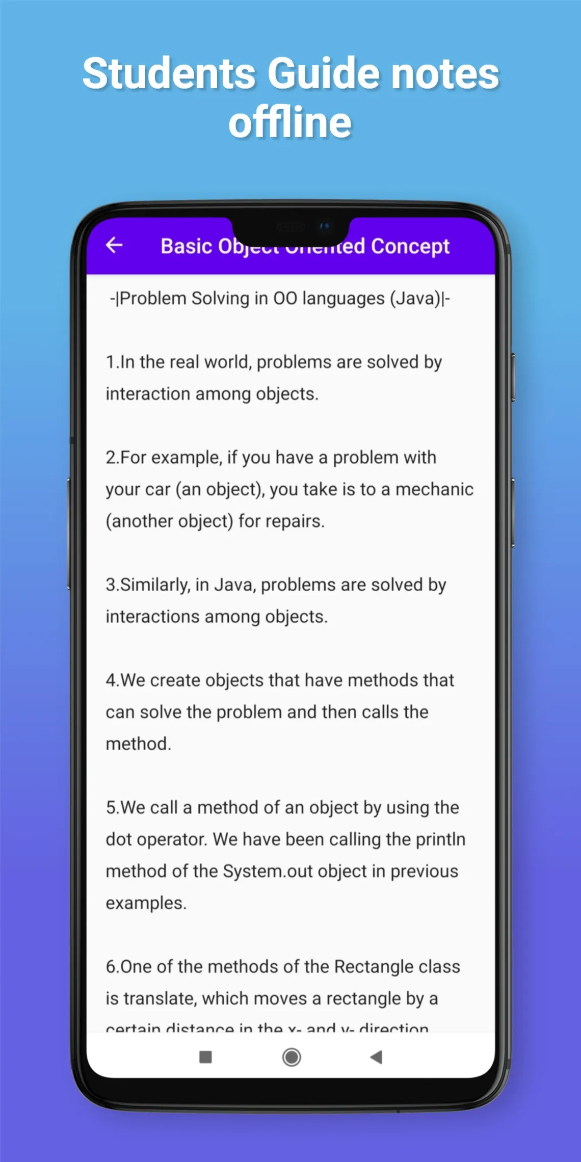 Basic Object Oriented Concept | Indus Appstore | Screenshot