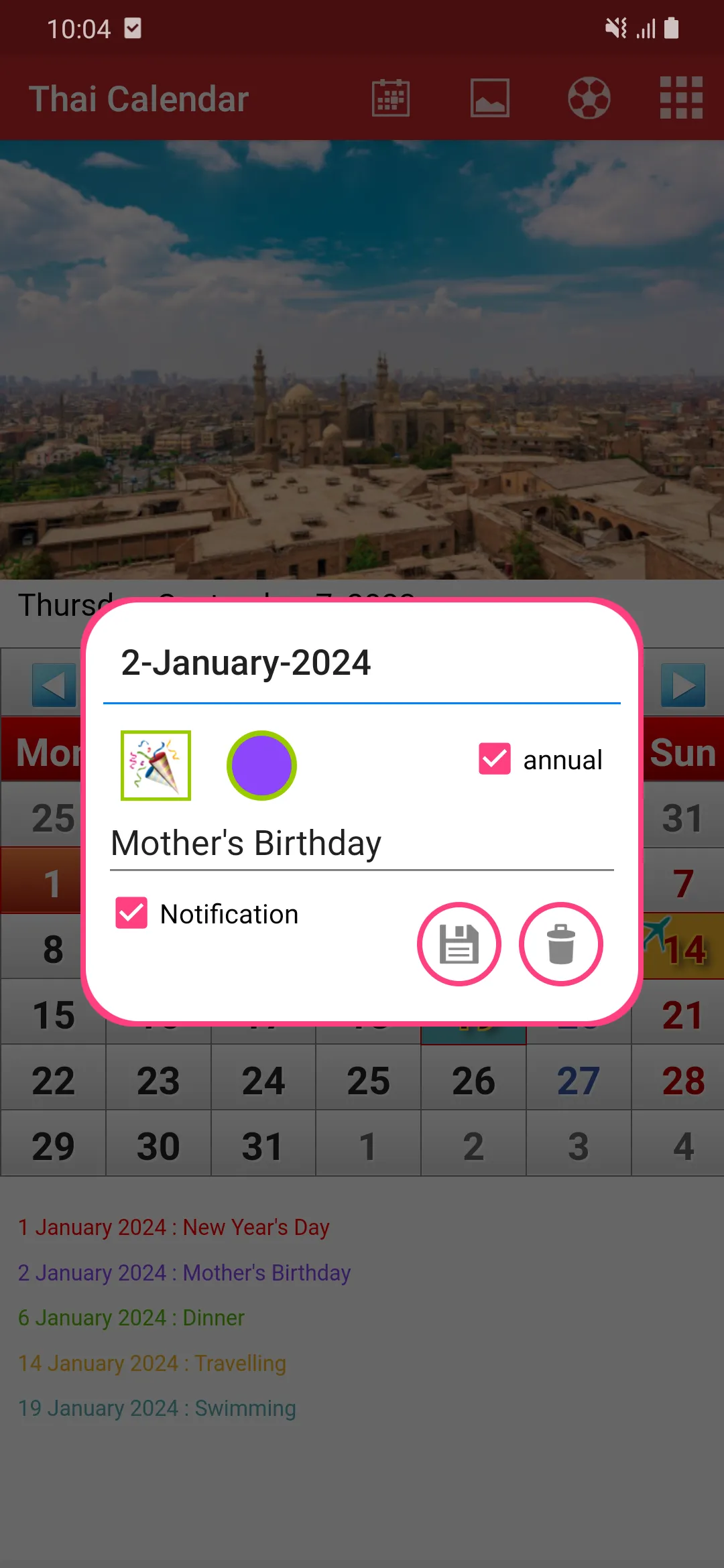 Thai Calendar 2025 | Indus Appstore | Screenshot