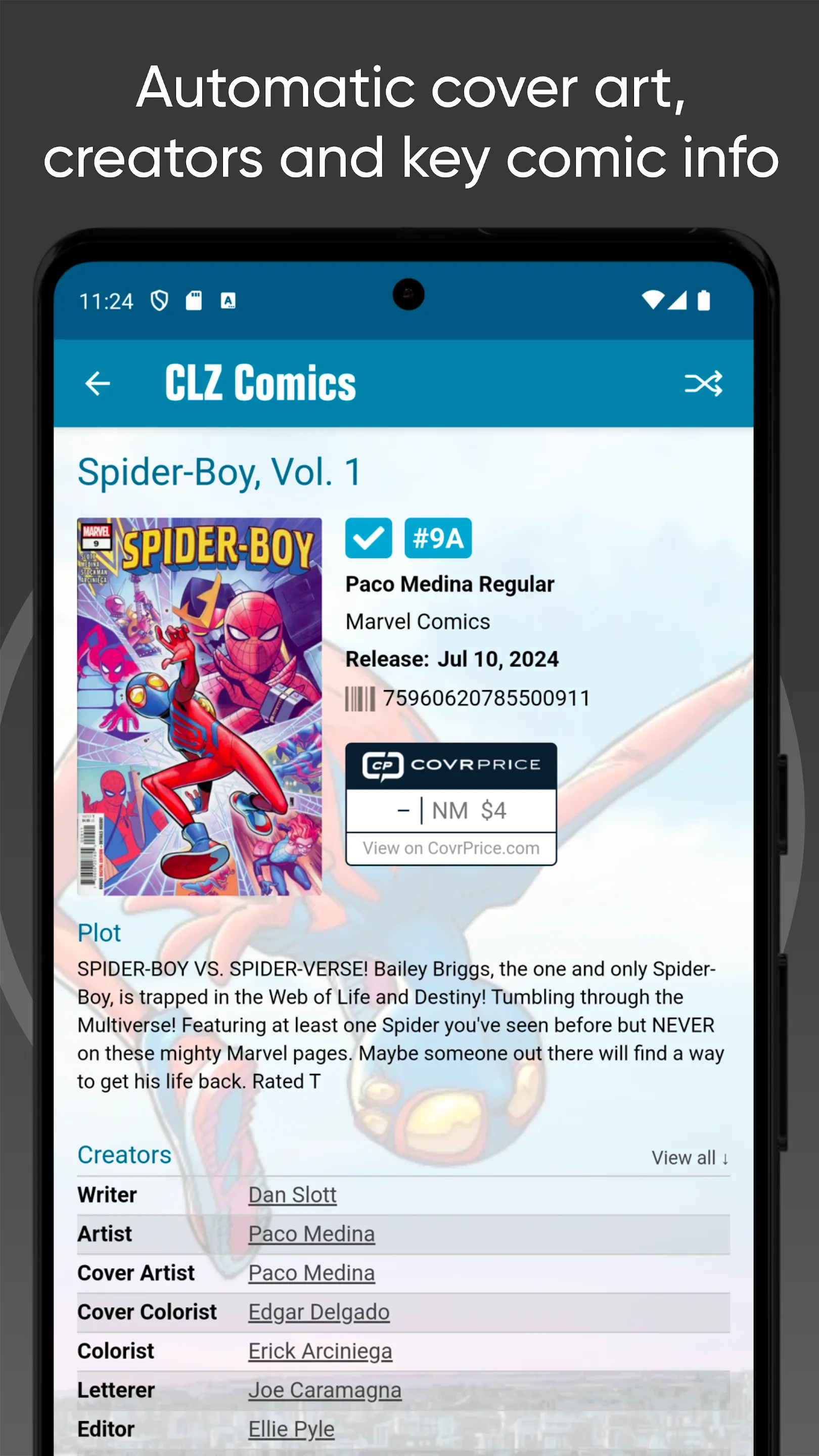 CLZ Comics comic book database | Indus Appstore | Screenshot