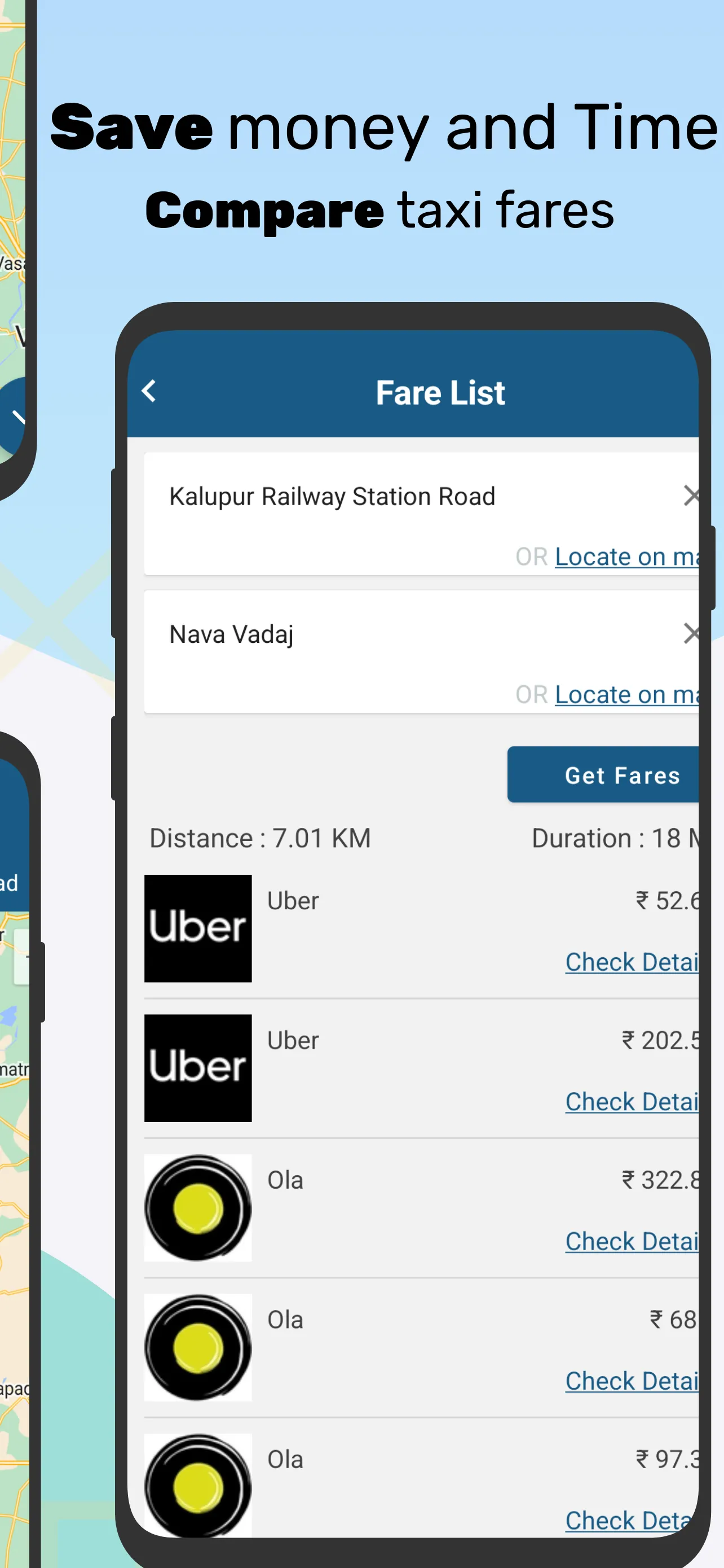 Cab Compare - Taxi Calculator | Indus Appstore | Screenshot