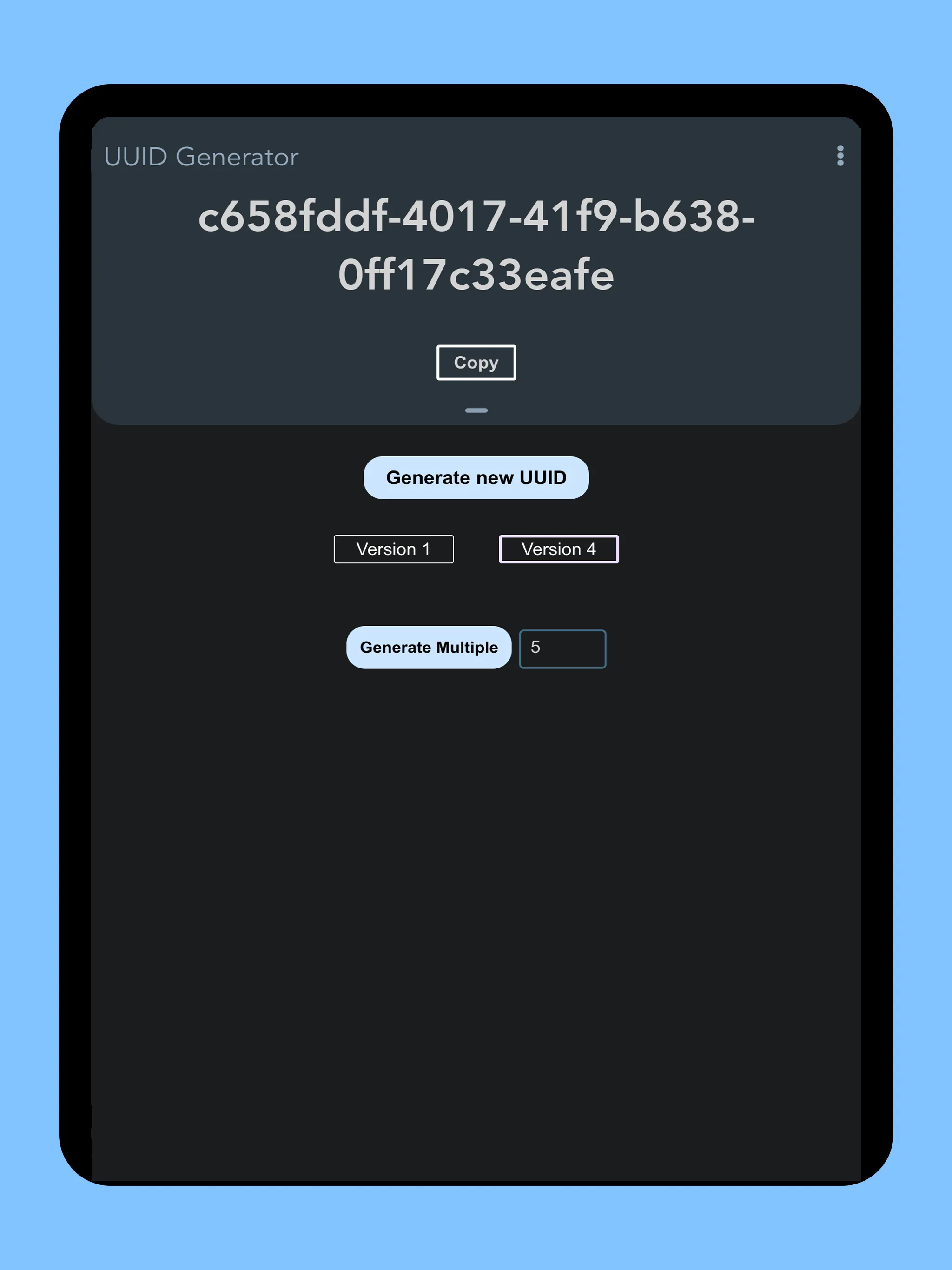 UUID Generator | Indus Appstore | Screenshot