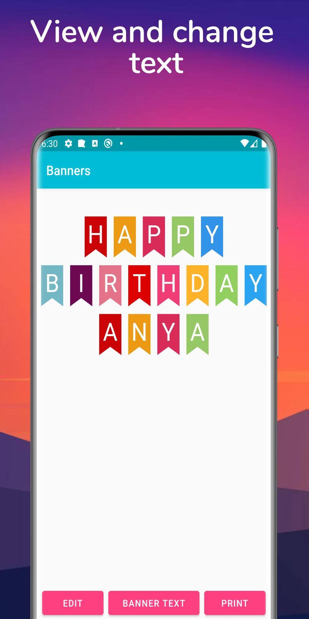 Party Banner Bunting Maker | Indus Appstore | Screenshot