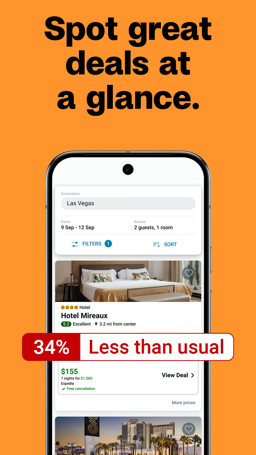 trivago: Compare hotel prices | Indus Appstore | Screenshot