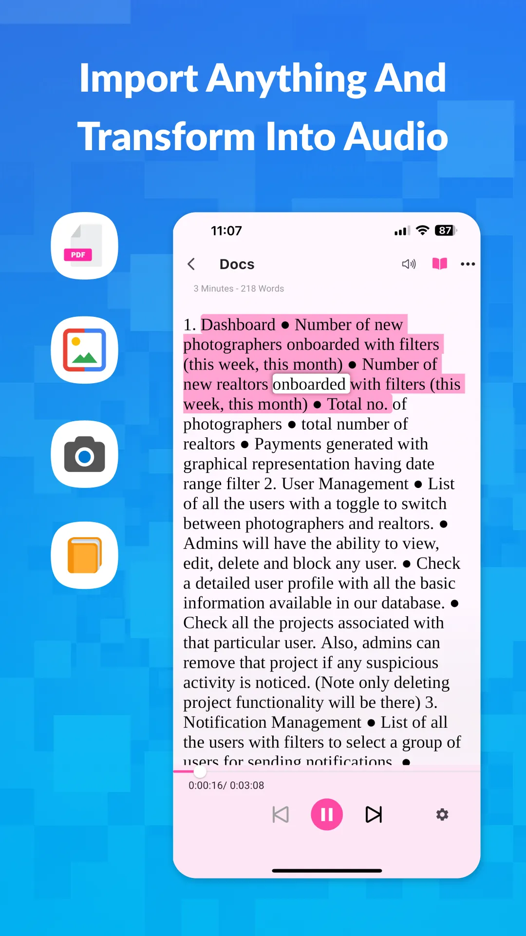 Crikk - Text to Speech Reader | Indus Appstore | Screenshot