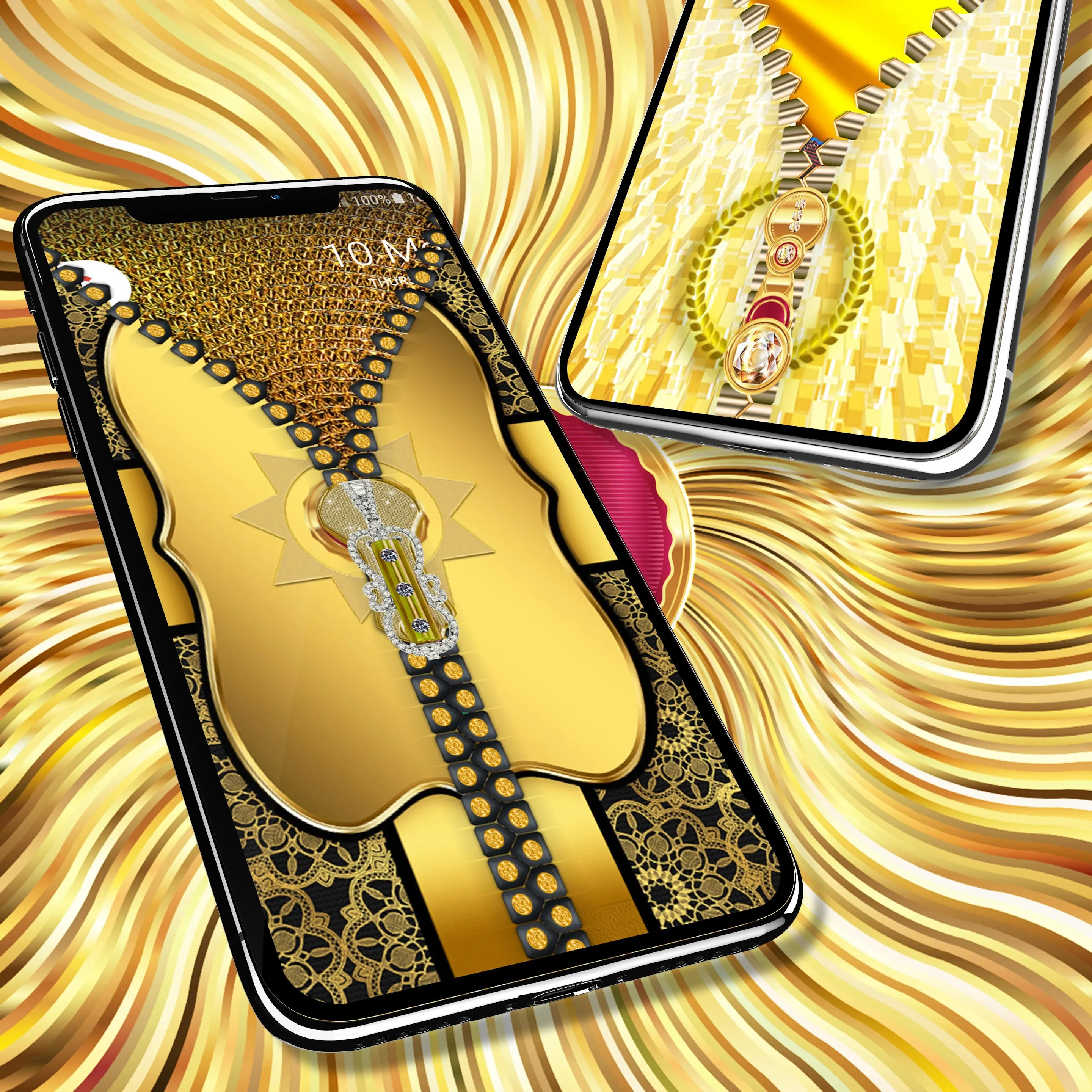 Gold lock screen | Indus Appstore | Screenshot