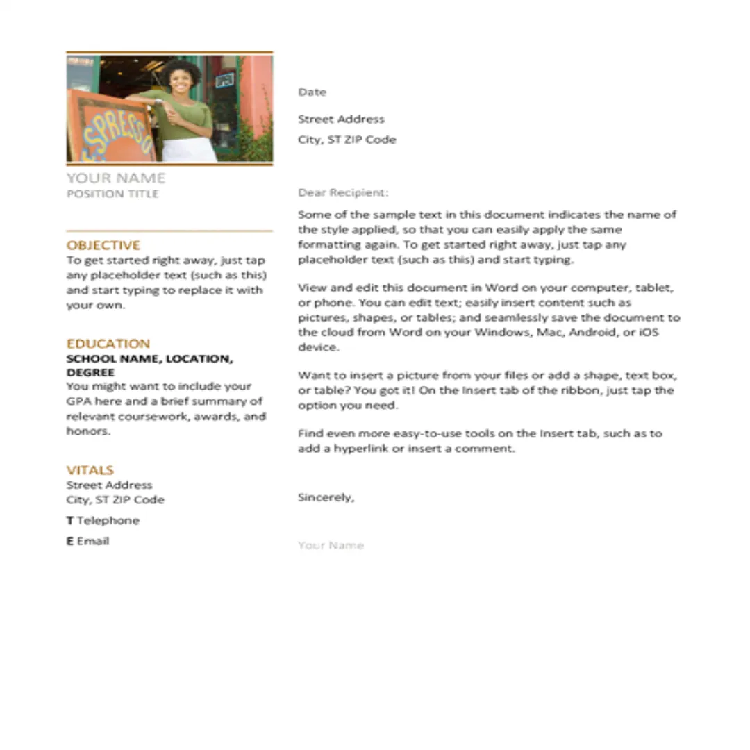 Cover Letter Templates | Indus Appstore | Screenshot