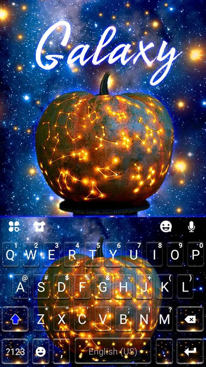 Galaxy Jack O Lantern Keyboard | Indus Appstore | Screenshot