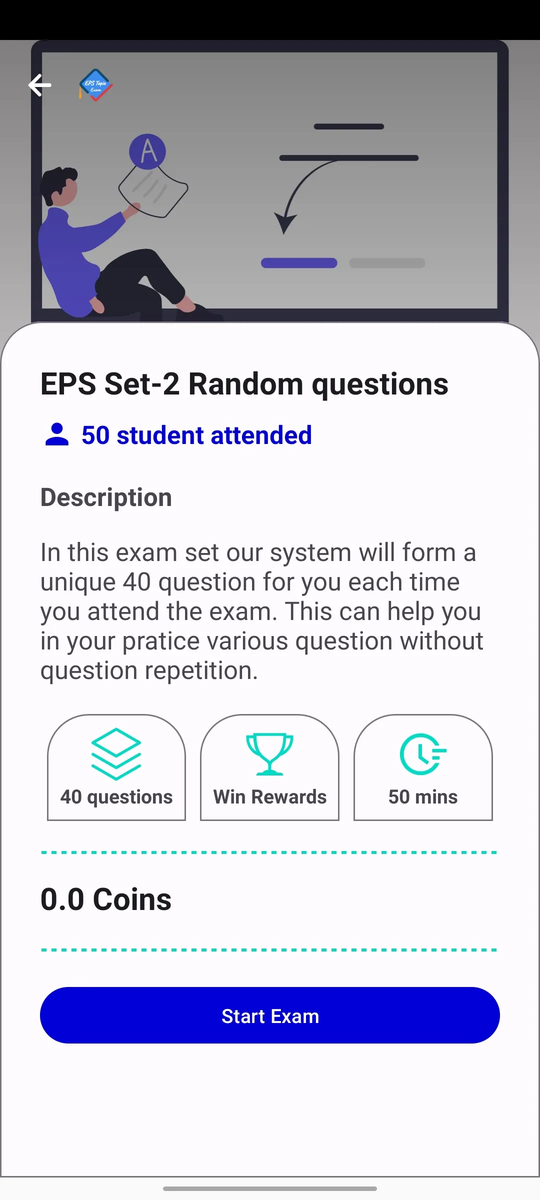 EPS Topik Exam | Indus Appstore | Screenshot