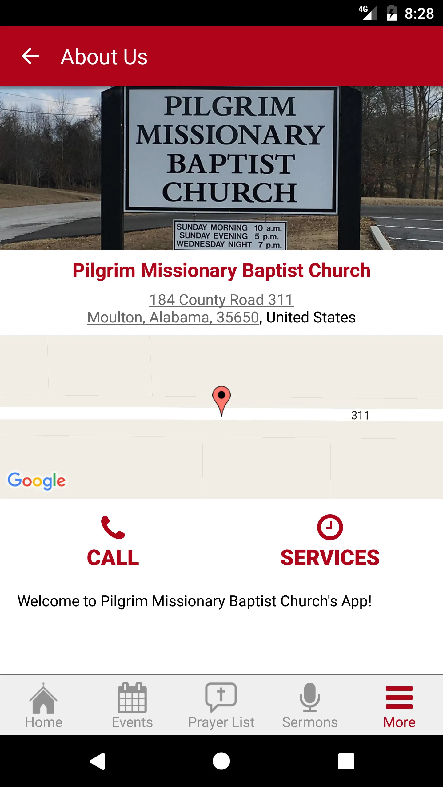 Pilgrim Baptist Church | Indus Appstore | Screenshot