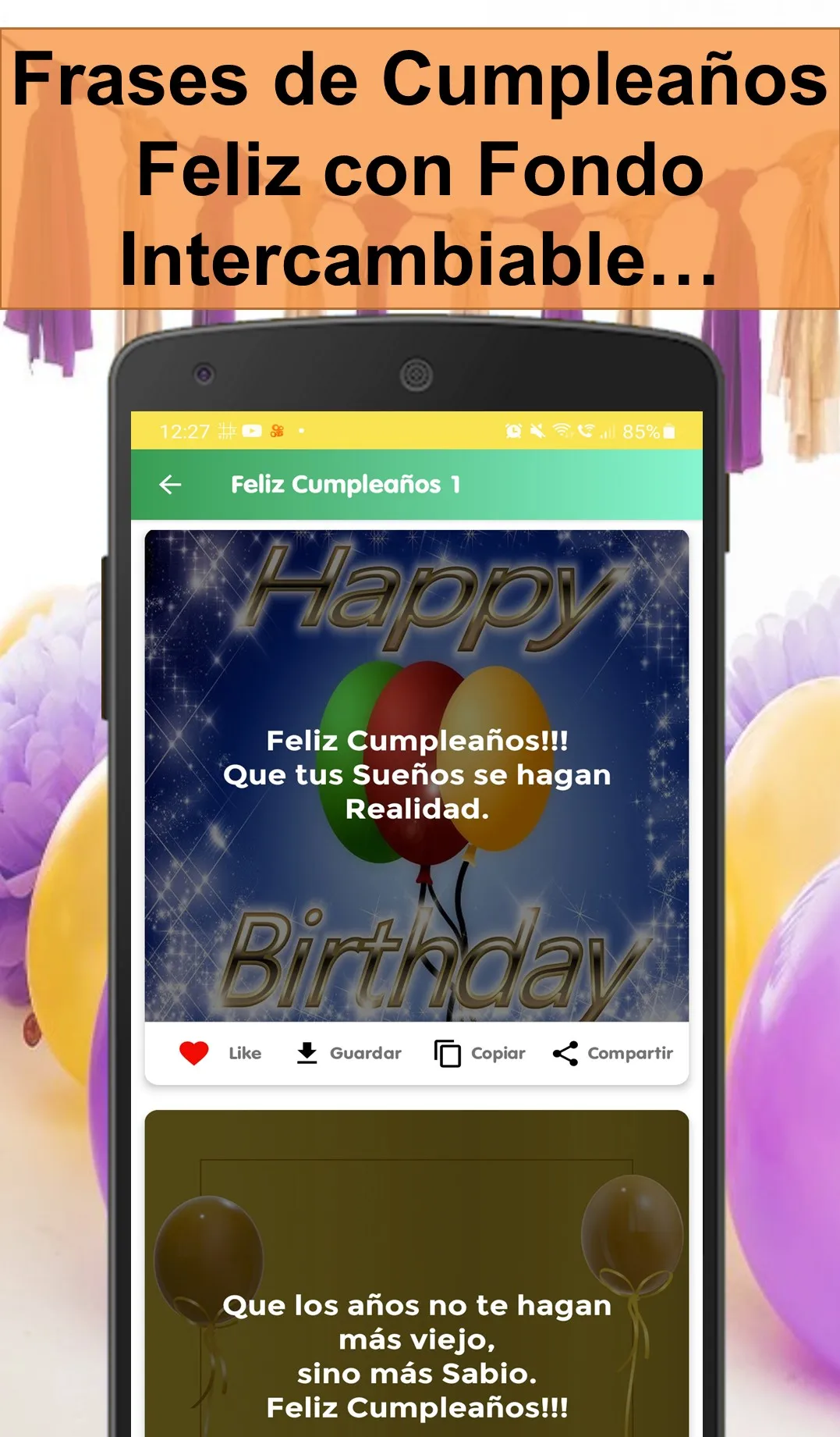 Tarjetas de Cumpleaños Feliz | Indus Appstore | Screenshot