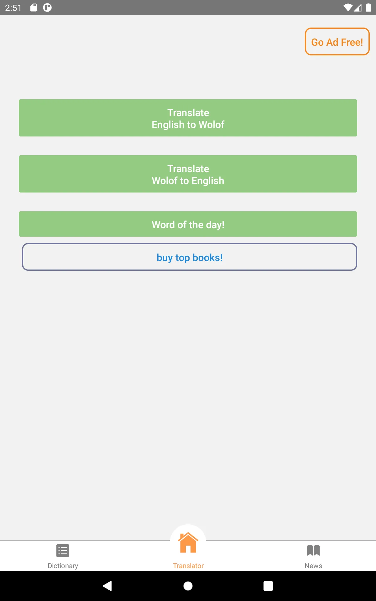 Wolof English Translator | Indus Appstore | Screenshot