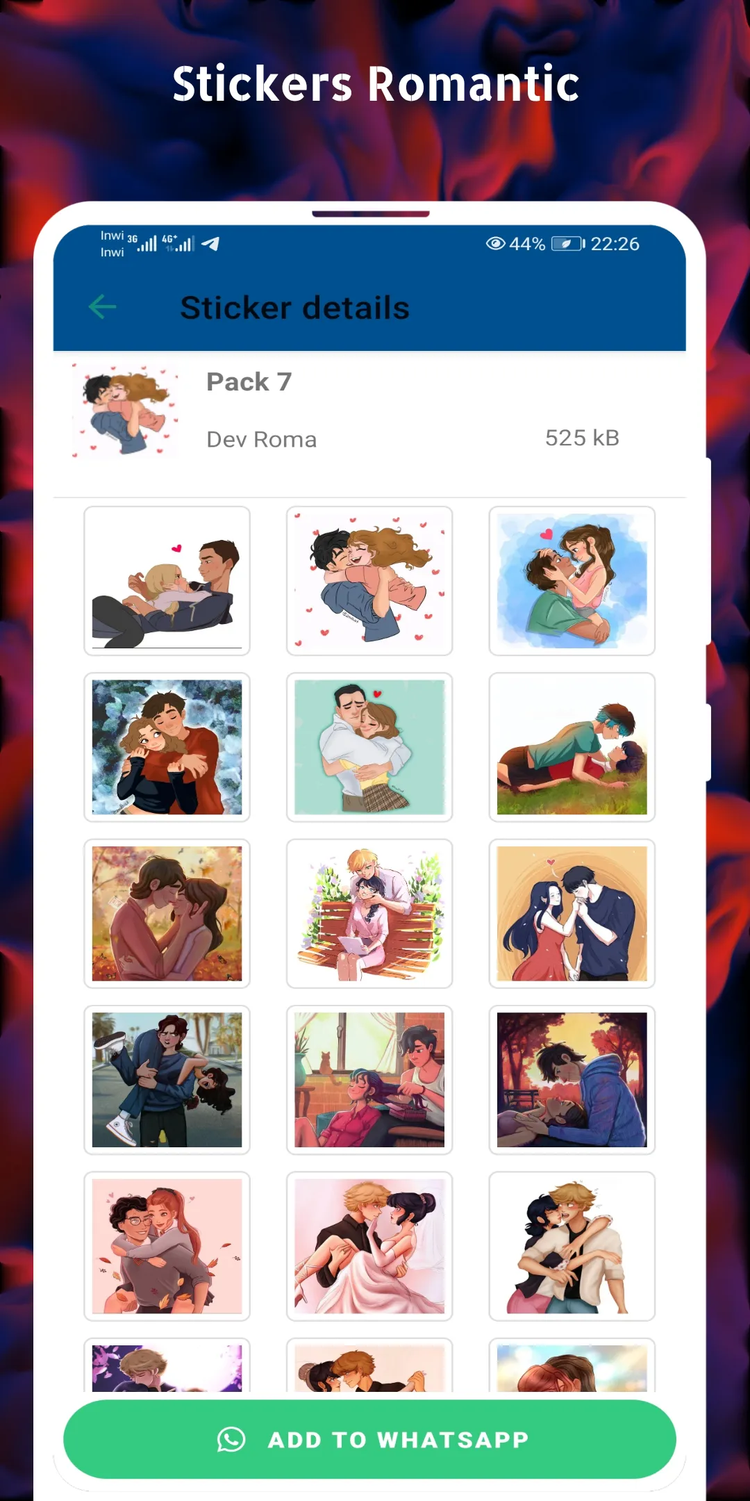 WASticker - Couple Romantic | Indus Appstore | Screenshot