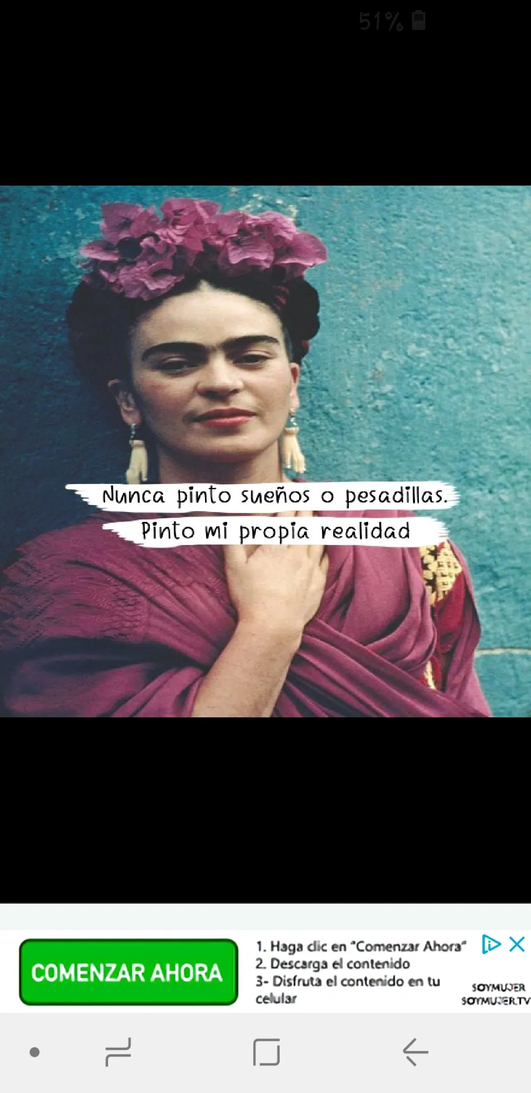 FRIDA KAHLO FRASES Y WALLPAPER | Indus Appstore | Screenshot