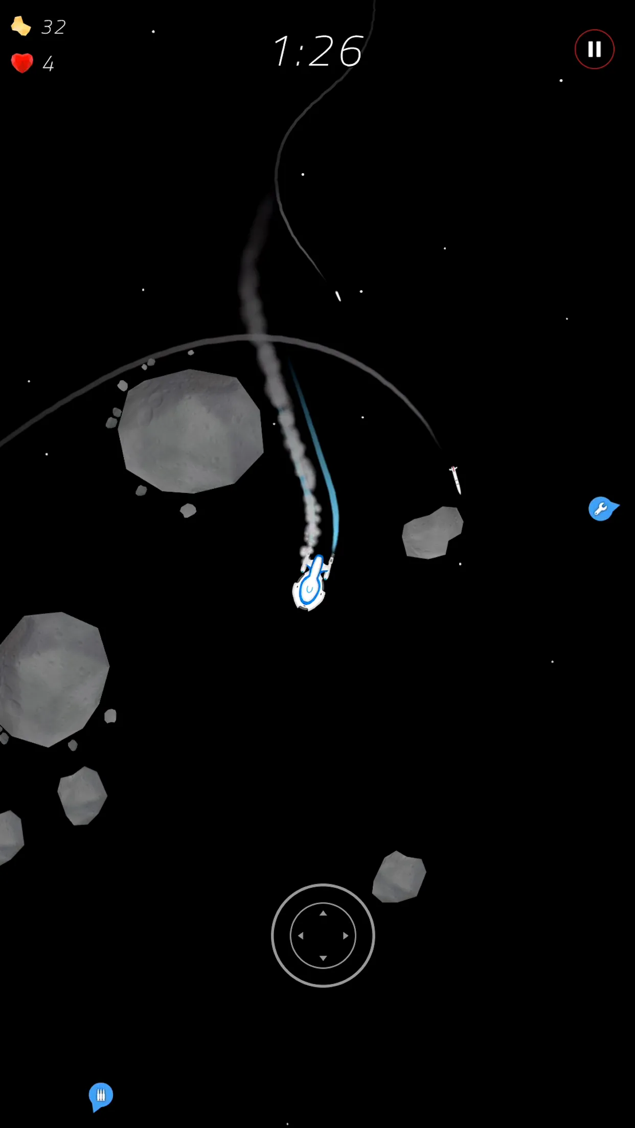 2 Minutes in Space: Missiles! | Indus Appstore | Screenshot