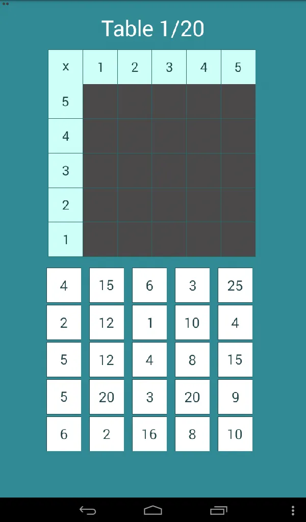 Math Table Test | Indus Appstore | Screenshot