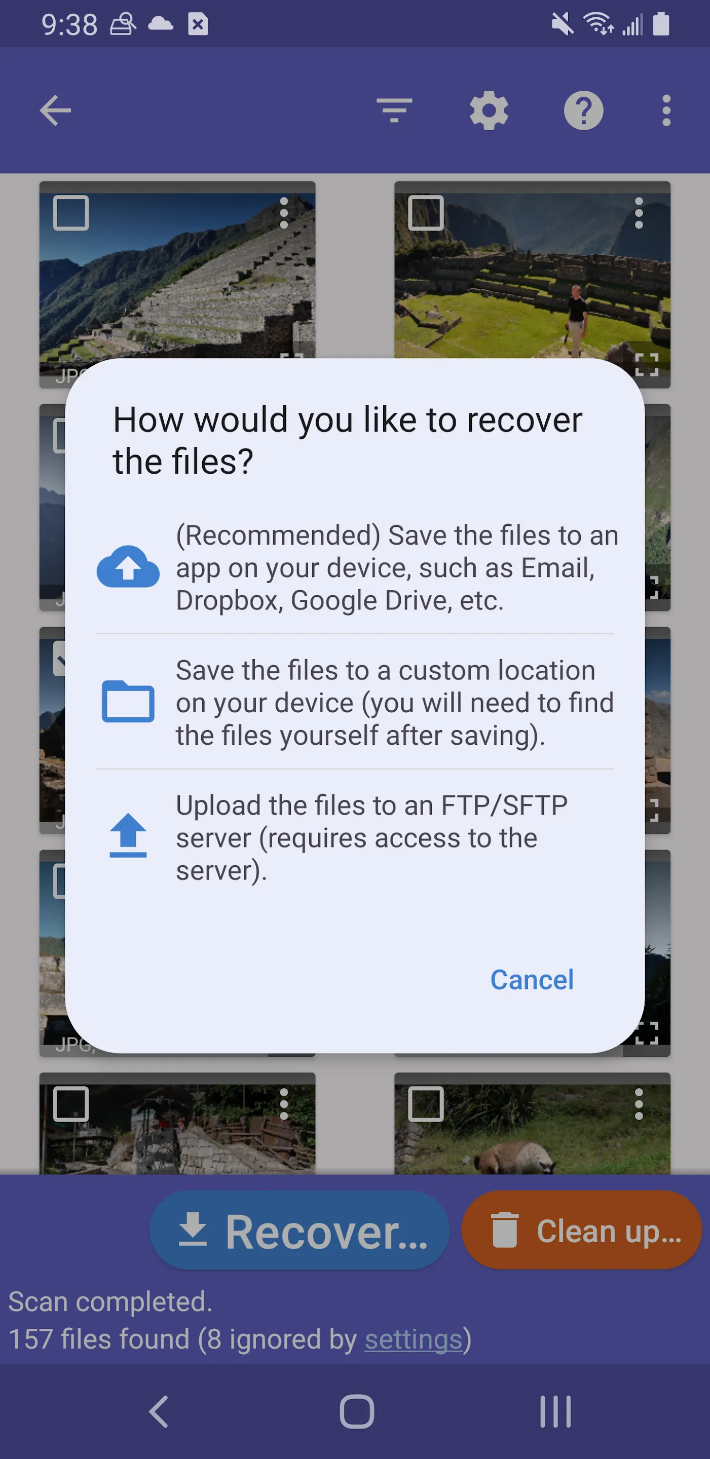 DiskDigger photo/file recovery | Indus Appstore | Screenshot
