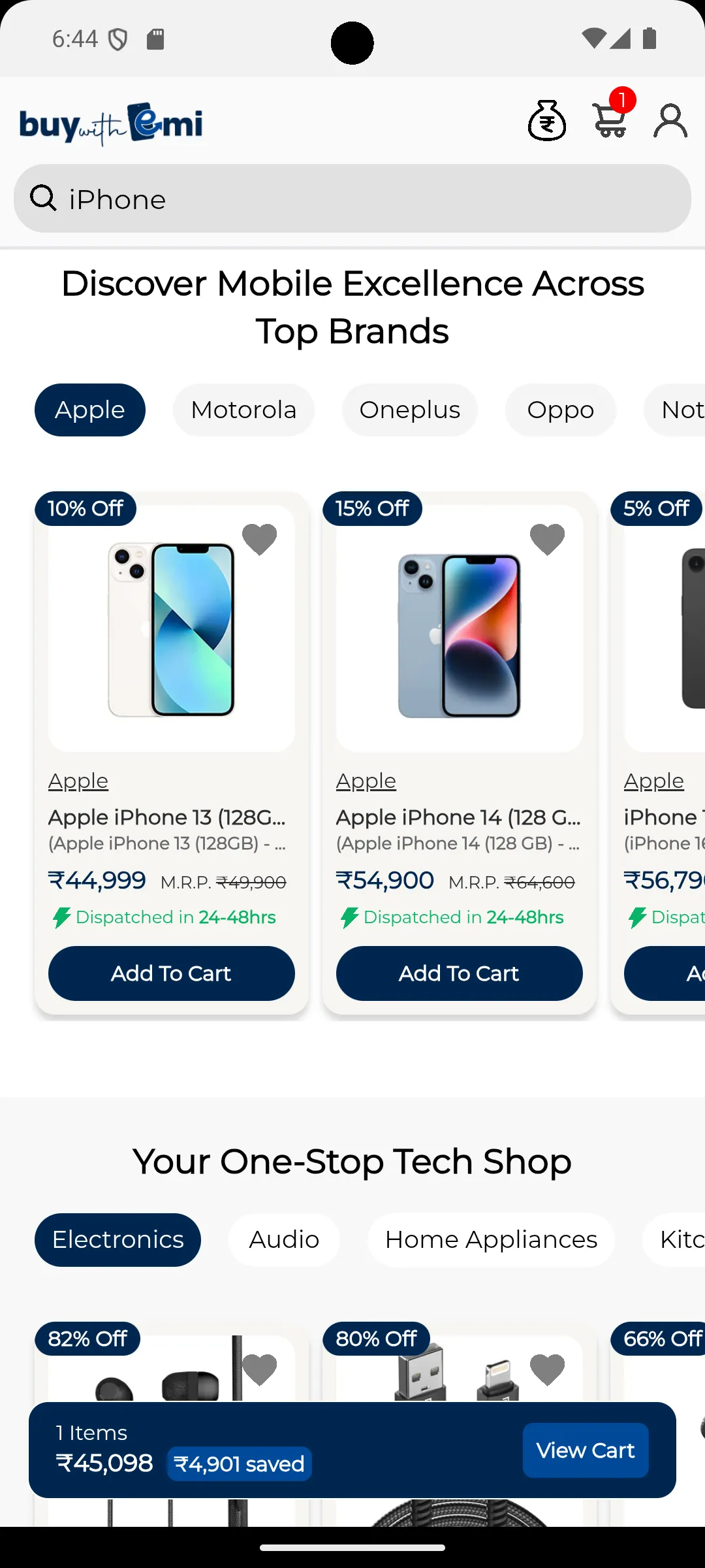 BuyWithEmi — EMI Shopping App | Indus Appstore | Screenshot