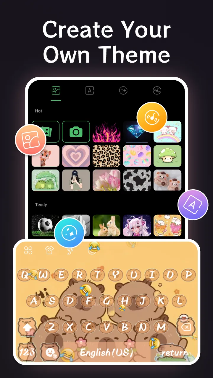 Neon Red Heartbeat Theme | Indus Appstore | Screenshot
