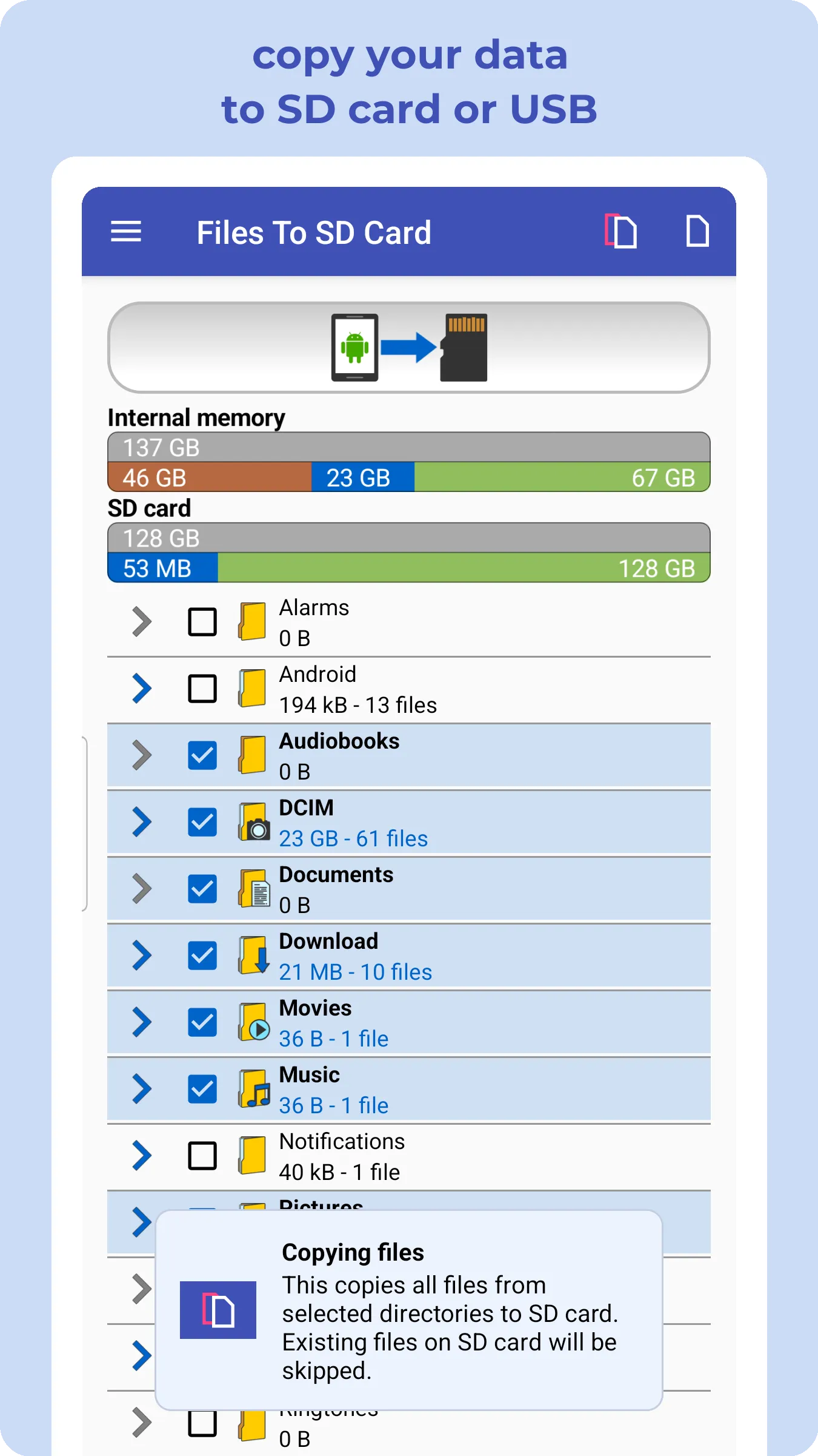 Files To SD Card or USB Drive | Indus Appstore | Screenshot