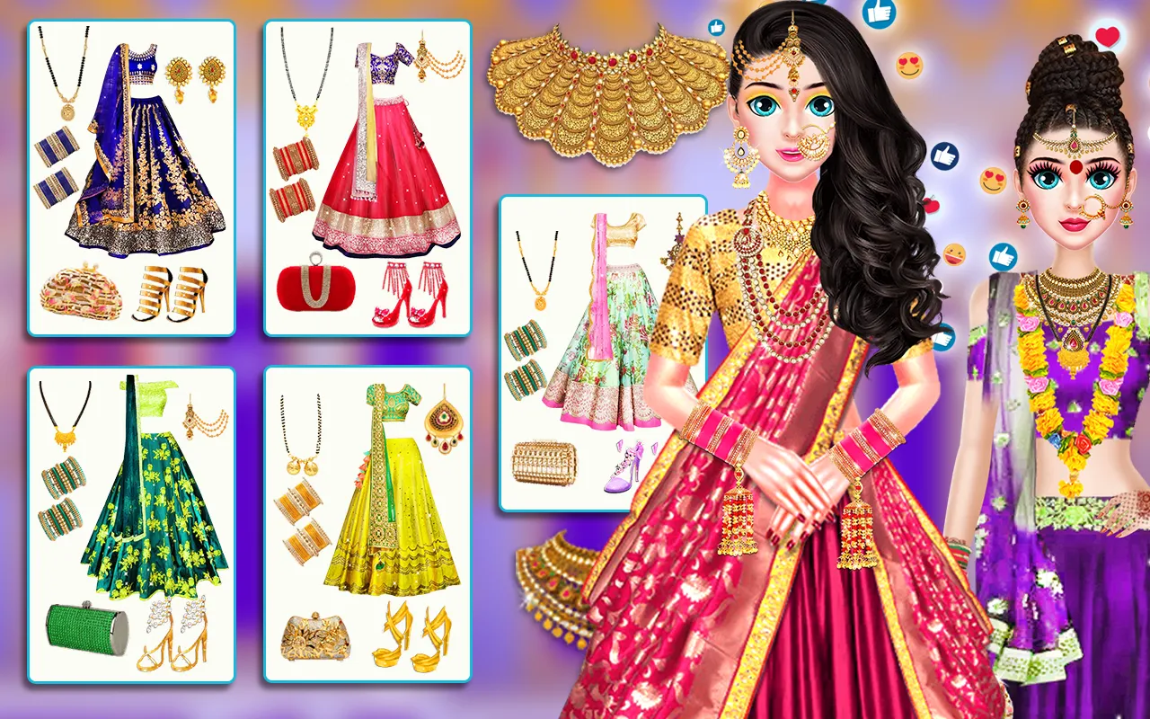 Indian Wedding Makeup Dress up | Indus Appstore | Screenshot