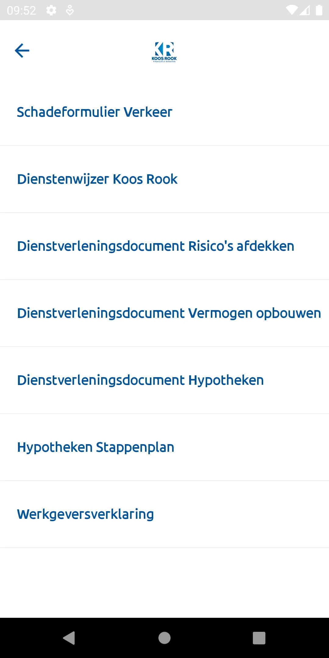 Koos Rook Financiële Diensten | Indus Appstore | Screenshot