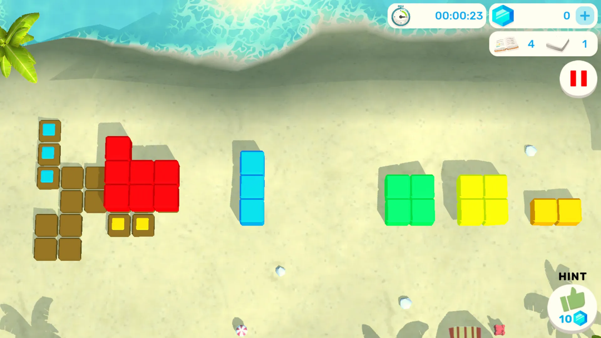 Tangram Puzzles Beach Party | Indus Appstore | Screenshot