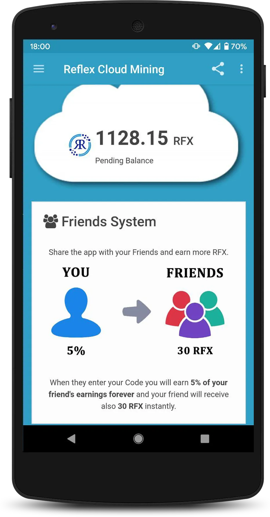 Reflex Cloud Mining | Indus Appstore | Screenshot