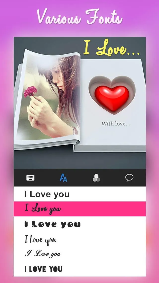 Valentine Day Photo Frame | Indus Appstore | Screenshot