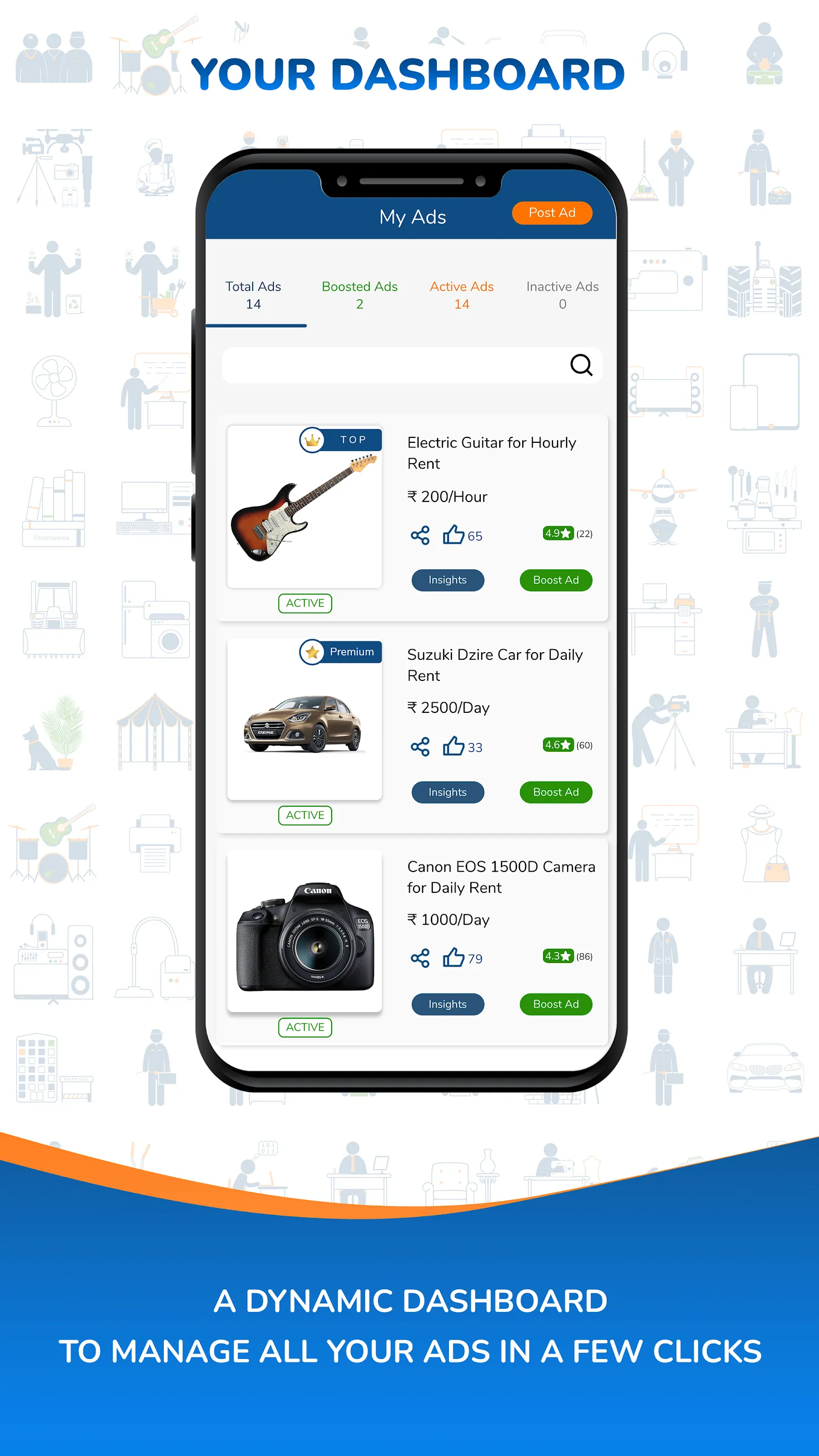 Gainr: Rent & Hire Temporarily | Indus Appstore | Screenshot
