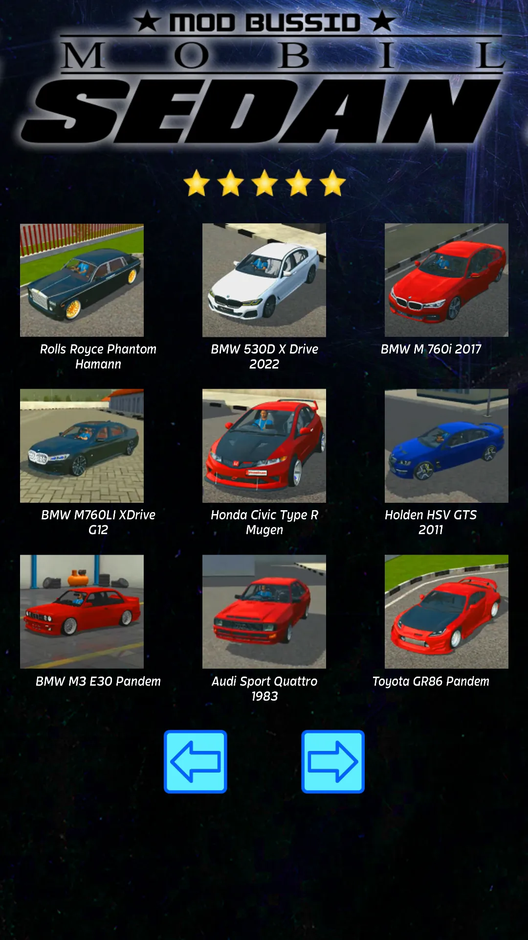 Mod Bussid Mobil Sedan | Indus Appstore | Screenshot