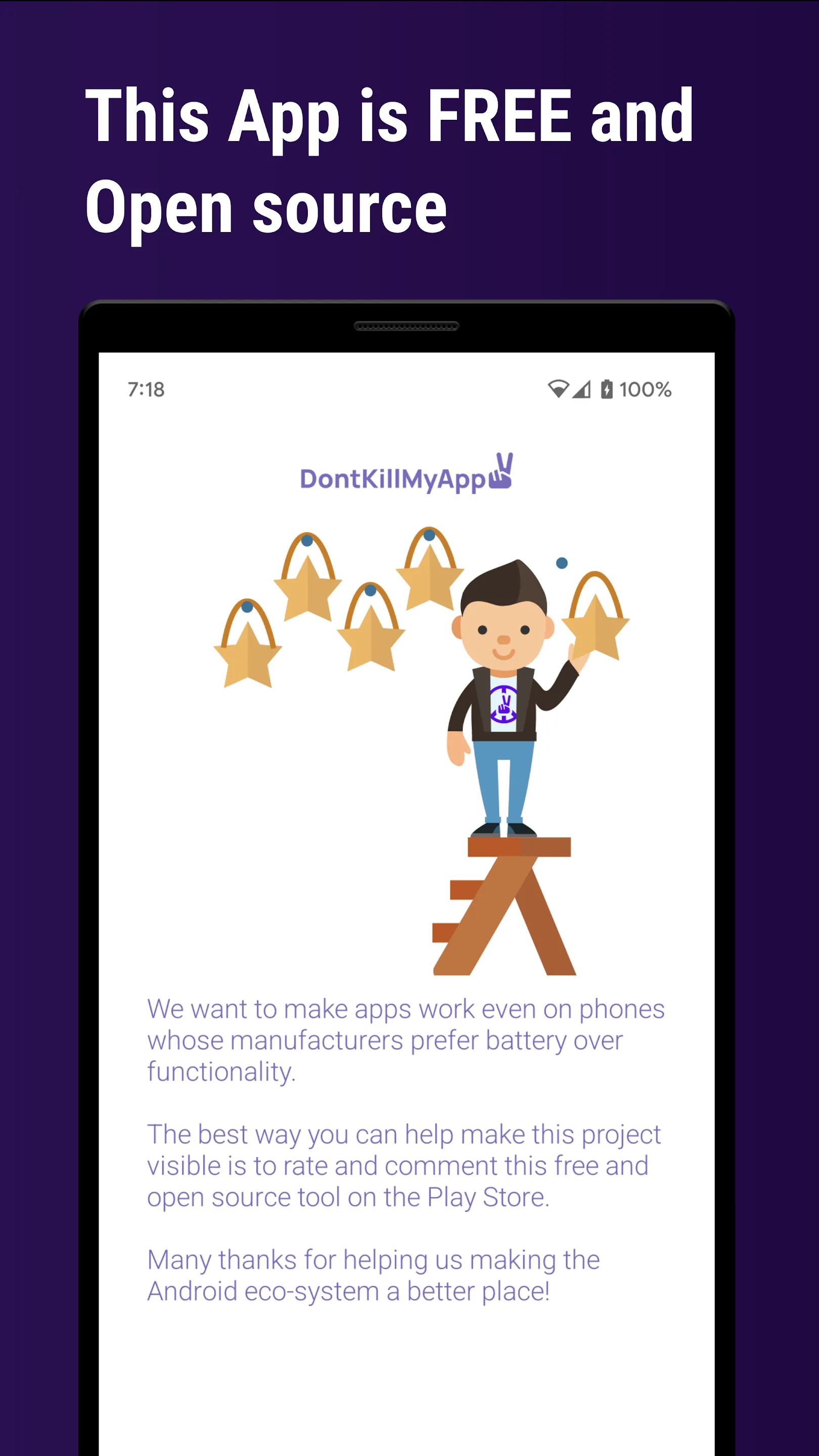 DontKillMyApp: Make apps work | Indus Appstore | Screenshot