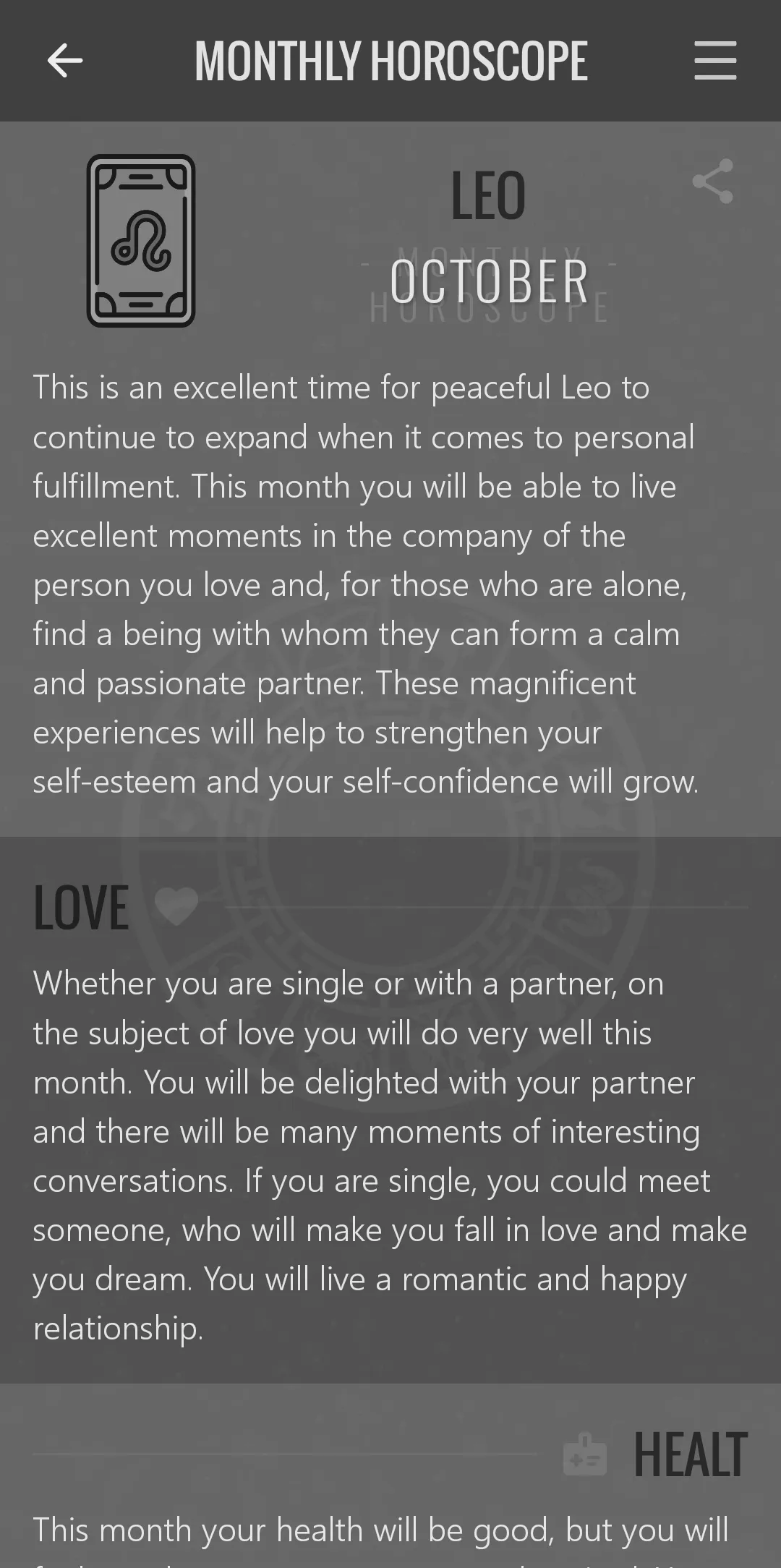 Daily Horoscope | Indus Appstore | Screenshot