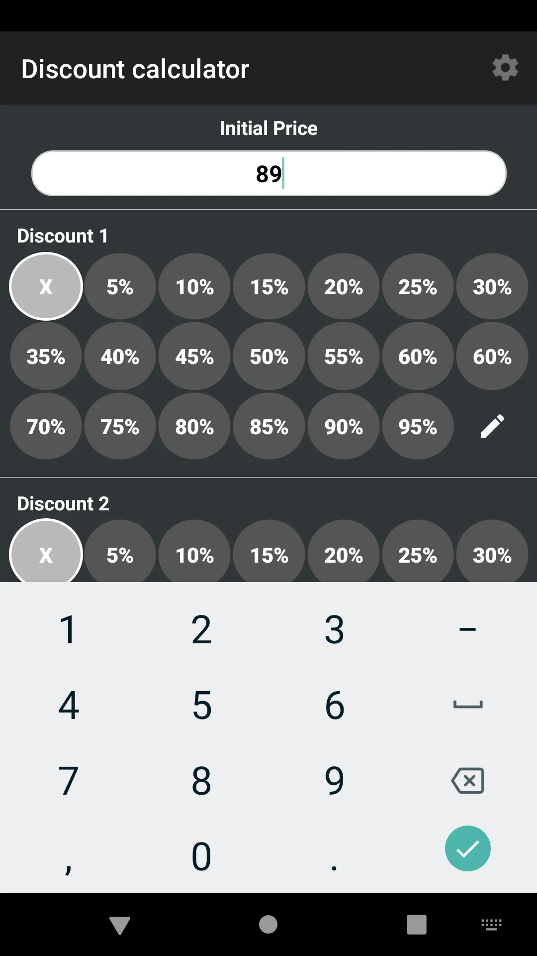 Discount Calculator | Indus Appstore | Screenshot