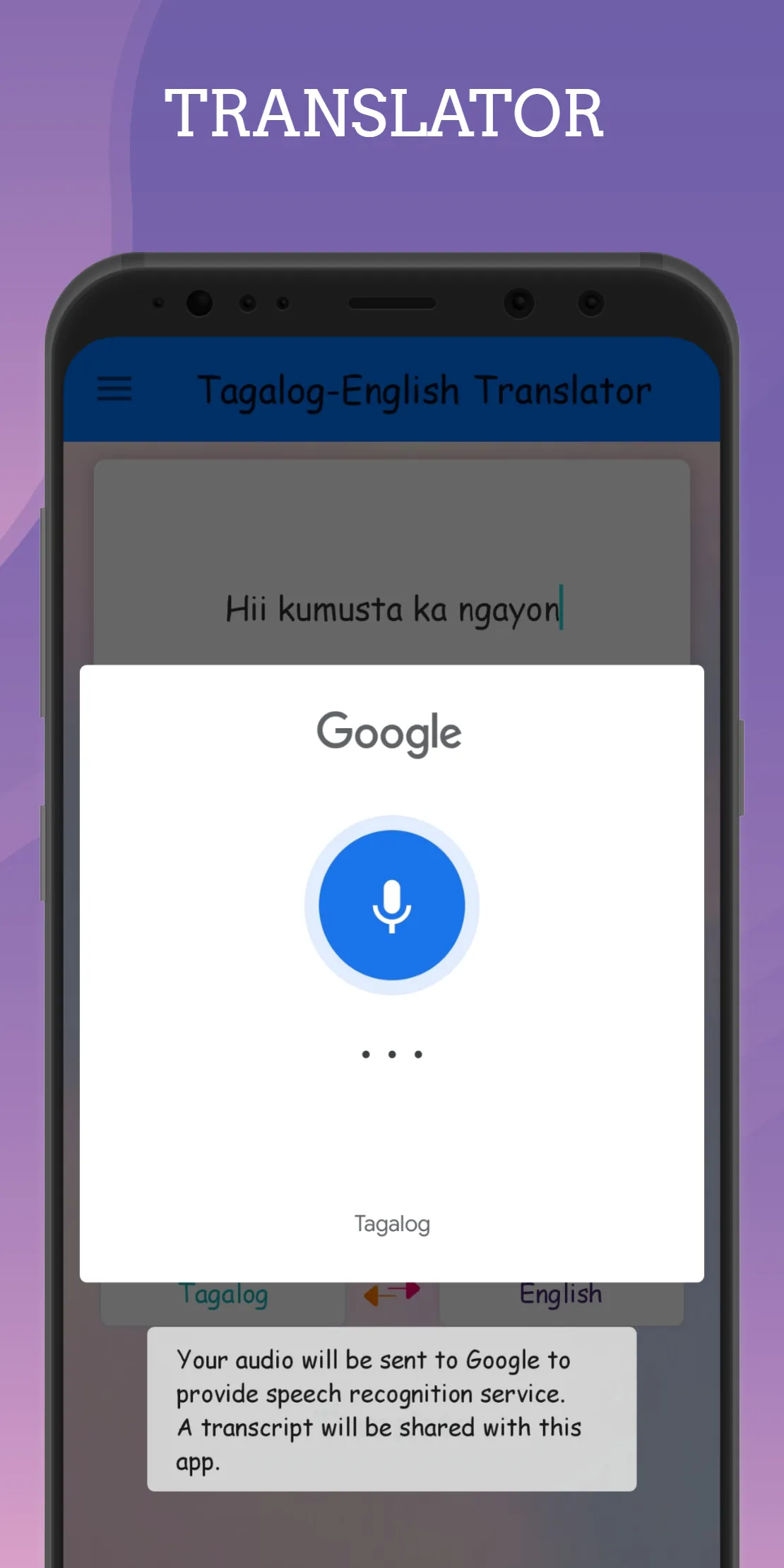 Tagalog - English Translator | Indus Appstore | Screenshot