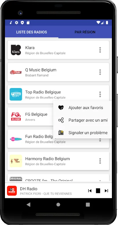 Radios de Belgique en direct | Indus Appstore | Screenshot