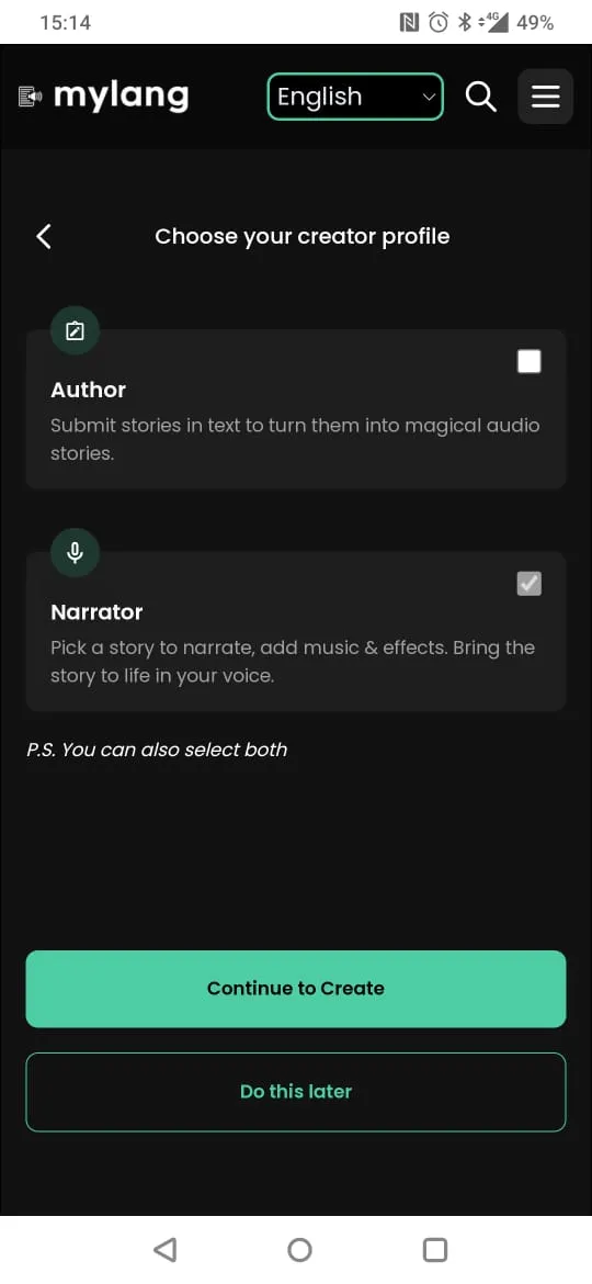 MyLang Audio | Indus Appstore | Screenshot